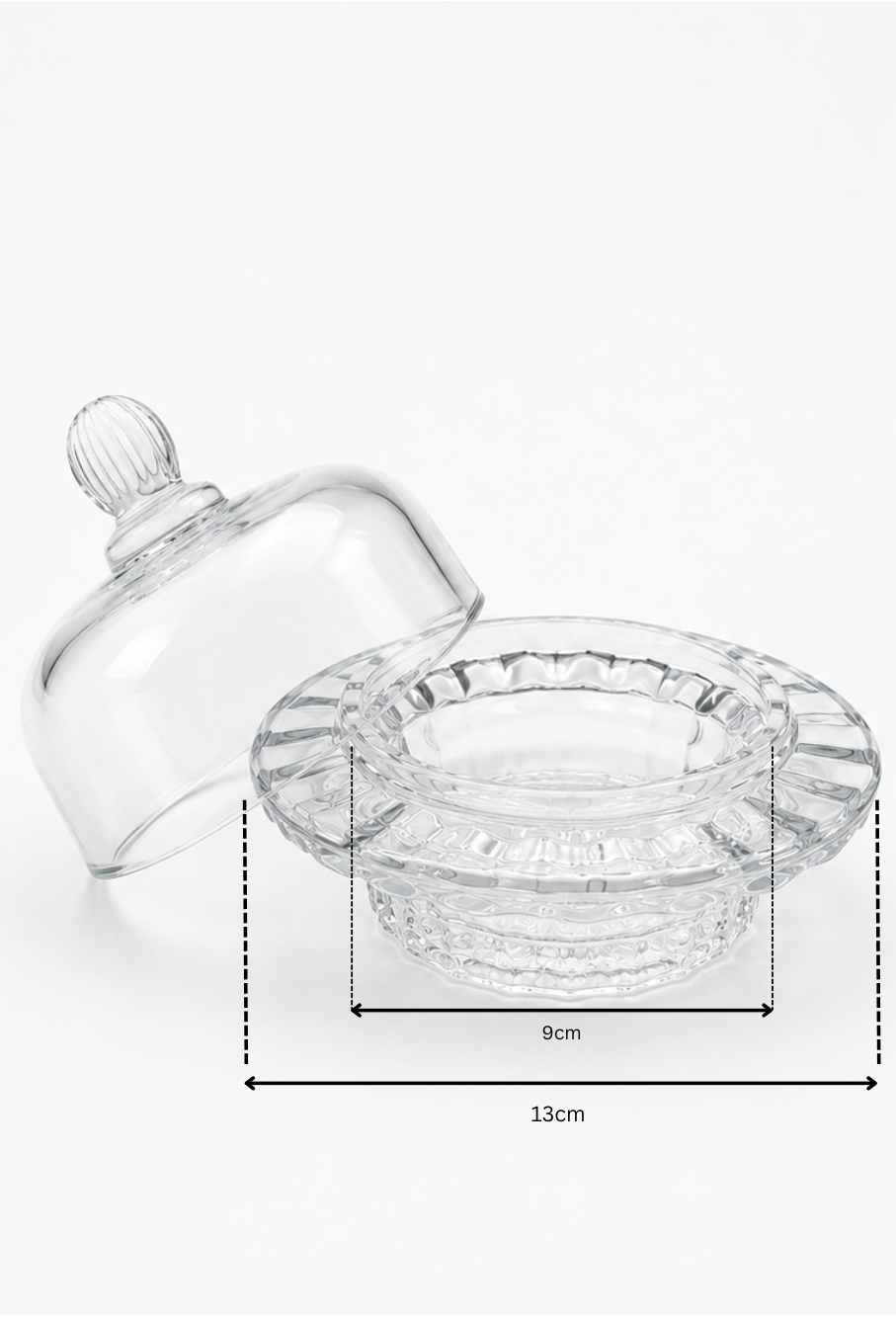 Glass Candy Jar — measurements