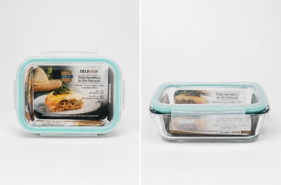 Delikasa Glass Food Container — detail